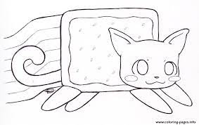 Html5 84% 3,275 zagrań cat belly rub. Nyan Cat By Kitty Coloring Pages Printable