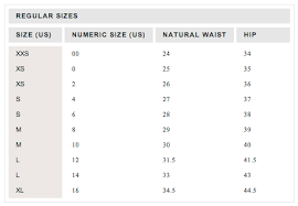 My Size Charts J Crew Size Charts