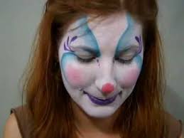 cutey clown face white face demo face