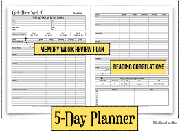 Cycle 3 Weekly Planners Half A Hundred Acre Wood