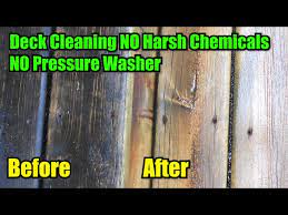 Deck Cleaning No Pressure Washer No