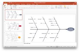 How To Add A Fishbone Diagram To A Powerpoint Presentation Using