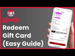 how to redeem wendy s gift card you