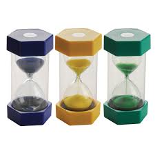 Set Of 3 Sand Timers 1 3 And 5 Minutes