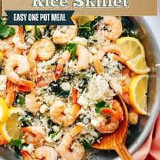 easy shrimp and rice skillet a couple