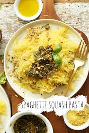 pesto spaghetti squash pasta