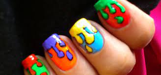 how to do dripping paint pop art nails
