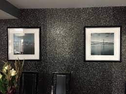 Glamorous Black Silver Glitter Wall