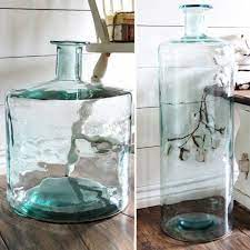 Oversized Recycled Glass Bottle Vases