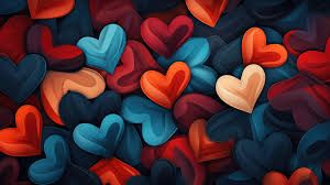 hearts wallpaper background free stock