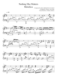 Free nothing else matters piano sheet music is provided for you. Nothing Else Matters Metallica Sheet Music For Piano Solo Musescore Com