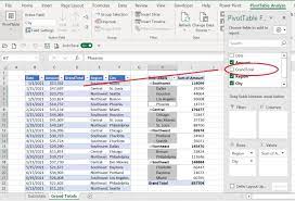 grand total rows in excel pivottable