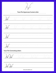 how to write a cursive capital h