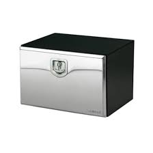 bawer black tool box with stainless