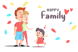 happy family ilration vector free