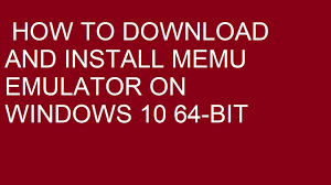 You don't need to adjust complicated settings and configure the controls, just. How To Download And Install Memu Emulator On Windows 10 64 Bit Andriod Emulator For Pc Youtube