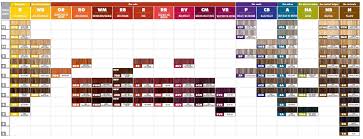 Explicit Paul Mitchell Toner Chart View Wella Colour Touch