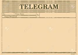 Blank Telegram Form Flat Vector