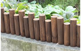 Garden Teak Wood Uneven Solid Log