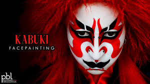kabuki inspired facepainting by