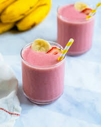 strawberry banana smoothie 2