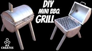 diy mini bbq grill from stainless steel
