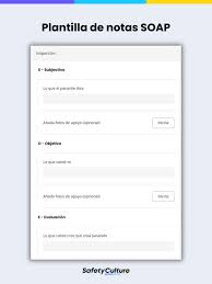 nota de evolución soap safetyculture