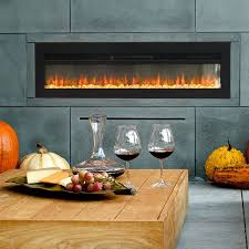 Electric Wall Fireplace 9 Flame Colours