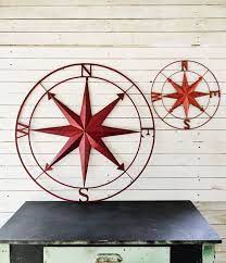 Nautical Wall Art Metal Wall Compass