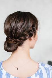 Simple braid for long hair. How To Do A Braided Bun Hair Tutorial The Effortless Chic