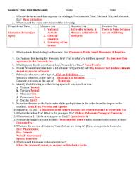 12 4 The Geologic Time Scale Worksheet Answers Worksheets