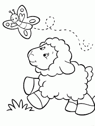 Colouring pictures with jesus and chickens drawn in zentangle style. Sheep Pictures To Color Coloring Home