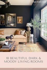 18 Beautiful Dark Moody Living Rooms