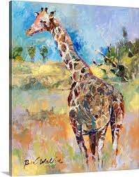 Giraffe Wall Art Canvas Prints Framed