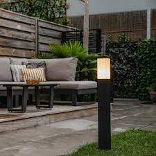 Modern Outdoor Lamp Post Dark Gray With