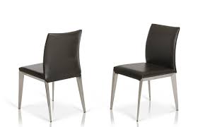 Leathers make recliner chairs look and feel very cozy. Daytona Modern Dark Grey Eco Leather Dining Chair Set Of 2