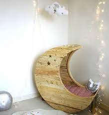 Moon Cradle Baby Bed From Pallet Wood