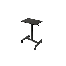 Check out our mobile desk selection for the very best in unique or custom, handmade pieces from our home & living shops. Seville Classics 24 5 In Pneumatic Height Adjustable Sit Stand Mobile Desk Cart Black Lowe S Canada