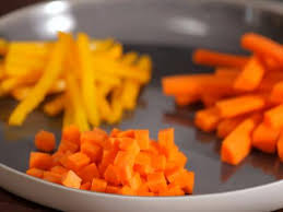 Julienne cuts are generally smaller in length and width than, say, carrot sticks, but are sometimes step 3: How To Julienne Dice And More How To Cooking Channel Cooking Fundamentals Recipes And How To Videos Cooking Channel Cooking Channel