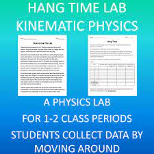 Physics And Kinematics Hang Time Lab