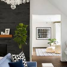 White Brick Bedroom Fireplace Design Ideas