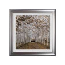 Golden Path Framed Wall Art With Silver