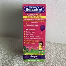 children s benadryl allergy plus