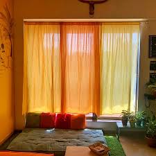 colorful solid curtains pack of 3