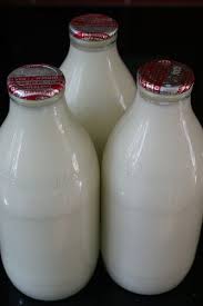 Glass Milk Bottles With Foil Top And