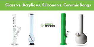 acrylic vs glass bongs vs silicone vs