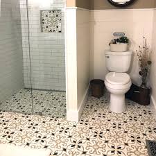 bathroom cement tile gallery villa