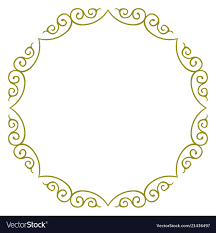 simple circle design border frame