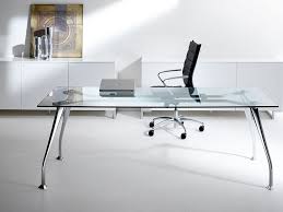 Zeta 1 Glass Top Executive Desk With