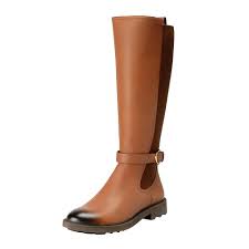 Salvatore Ferragamo Brown Calfskin Leather Furseo Flat Boots Booties Size Us 6 5 Regular M B 54 Off Retail